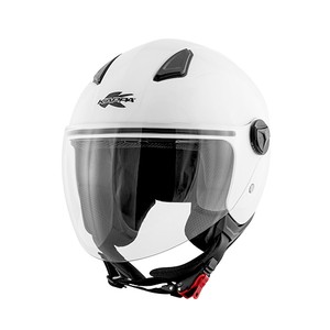 CASCO DEMI-JET KAPPA KV28 MIAMI BIANCO LUCIDO CON VISIERA TAGLIA XL | eBay