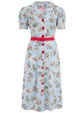 Womens Vintage Style Shirtwaister Pagoda Dress UK 08-16