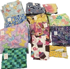 Fabric Tissue Packet Cover Travel Mini Holder Choose Pattern New Flower,Disney