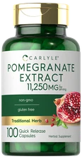 Pomegranate Extract Capsules | 11,250 mg | 100 Count | Non-GMO | by Carlyle