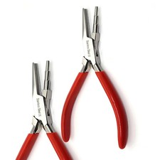 3-Step Concave Jaw Wire Working Pliers Wrapping Looping Coiling Forming Bending