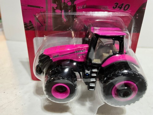 Case/IH 340 Magnum Pink Tractor w AFS Connect Duals All Around 1/64 by Ertl - Picture 6 of 10