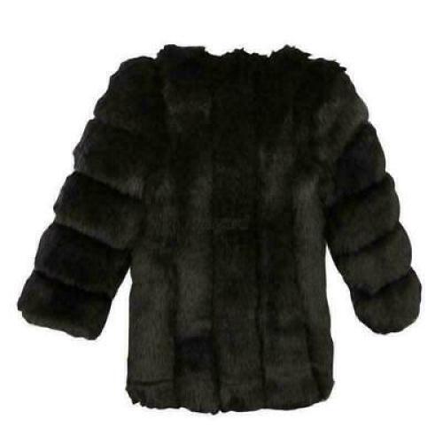 Damen Kunstfell Mantel Parka Jacke lang Trench warm dick Mantel Coat - Bild 29 von 31