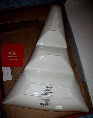 Lenox 12 Days of Christmas FRENCH HEN Eiffel Tower Divided Tray $80 NIB - Picture 2 of 4