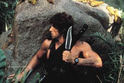 Rambo First Blood Part II 1985 Sylvester Stallone John with knife