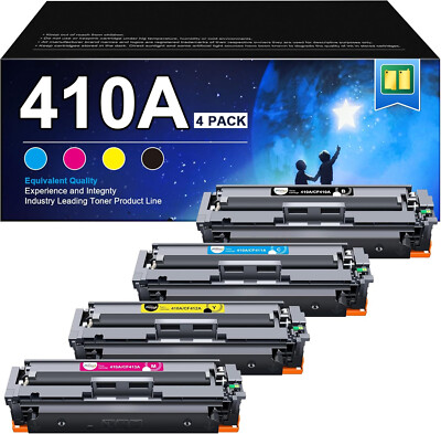 RUDGUZ 410A Toner 4er Set für HP Color LaserJet Pro - Schwarz, Cyan, Gelb, Magen