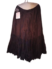 La Redoute 100% silk maxi skirt sz 16 made in France! New! All tags attached! 