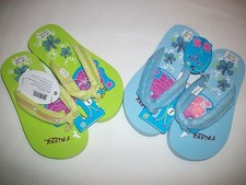 "CLOSEOUT" 1 pr Youth Casual Sandals/Flip Flops Size 1, NWT Blue/Green