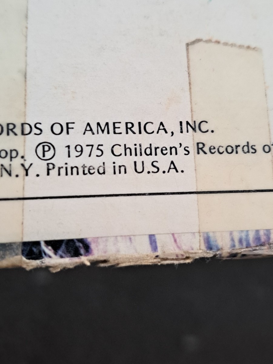 Sesame Street MONSTERS Vinyl Record LP Original 1975 Jim Henson