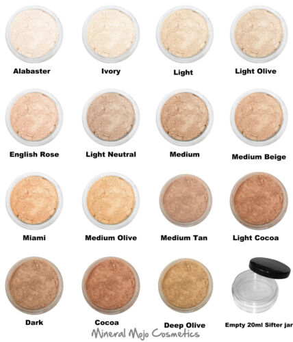 Shades of Fabulous Mineral Foundation Matte Finish Makeup Full 5g Size - Afbeelding 1 van 16