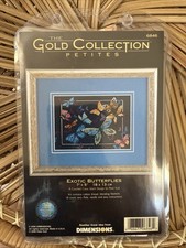 Dimensions 6846 Exotic Butterflies Gold Collection Petite Cross Stitch Kit NEW