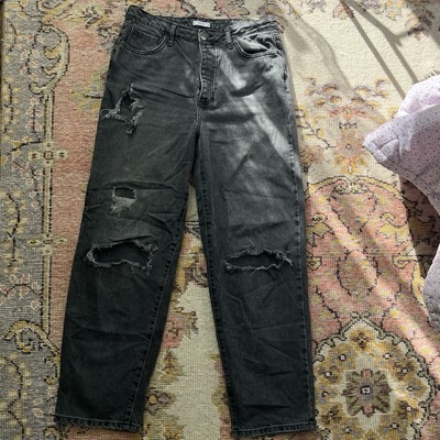 Forever 21 Black Ripped Distressed Baggy Skater Jeans - Size 29 - EUC
