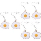 3 Pairs Ohrringe Statement Ohrstecker Spiegelei Ohrhänger Für Damen