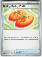 BUDDY-BUDDY POFFIN 184/217 - POKEMON ASCENDED HEROES - NM COMMON