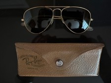 Ray Ban B L 1/10 12K GF 52mm Aviator Sunglasses From The 1940s-1950s