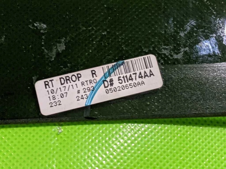 08-16 TOWN COUNTRY PASSENGER RIGHT REAR WINDOW DOOR GLASS MOVEABLE OEM 4198-71 Foto 4 de 4