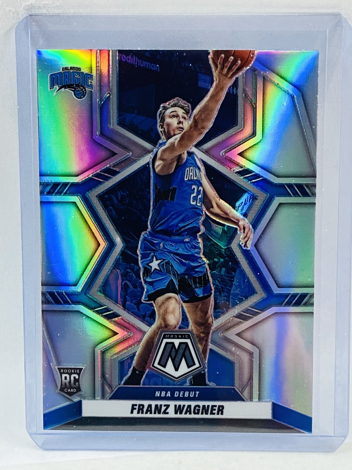 2021-22 Panini Mosaic Franz Wagner RC NBA Debut Silver #267