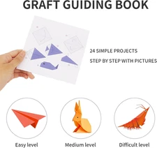 Origami Paper kit 8x8,200 Sheets Origami Kit for Kids Ages 5-8 8-12,Origami P...
