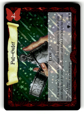 Harry Potter Putt-Gutter 2001 Trading Card Game Wizards #22/80 Foil