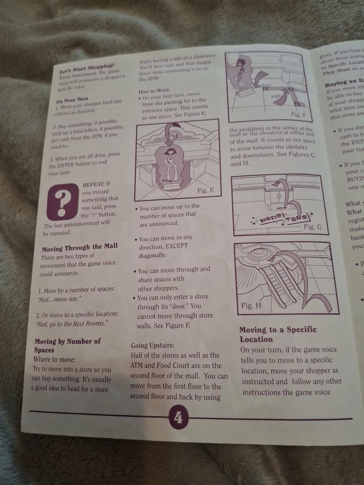 Milton Bradley Mall Madness 2004 Game Instruction Manual Pre Owned - Image 3 of 4