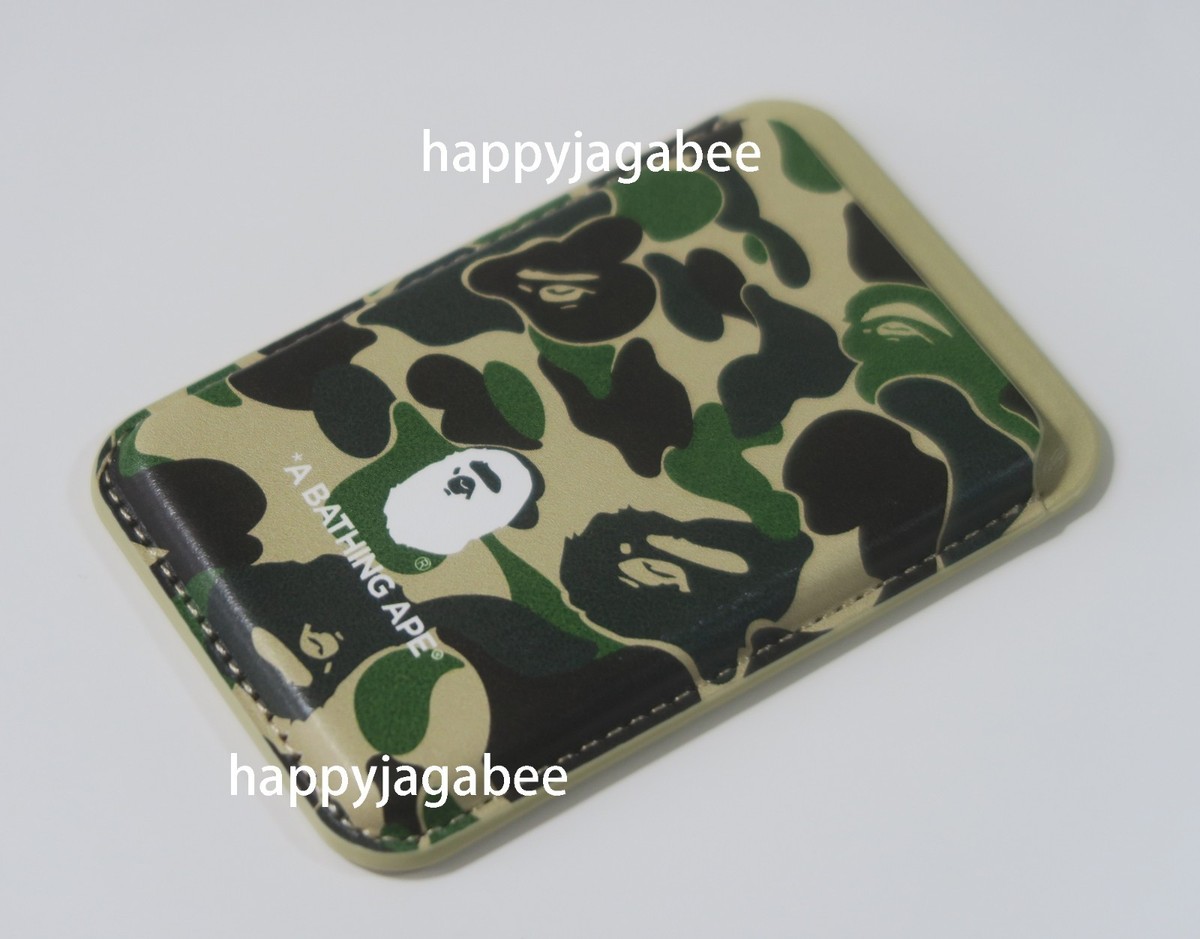 A BATHNIG APE Men's Goods ABC CAMO MAGNET CARD CASE 1M20182007 | eBay