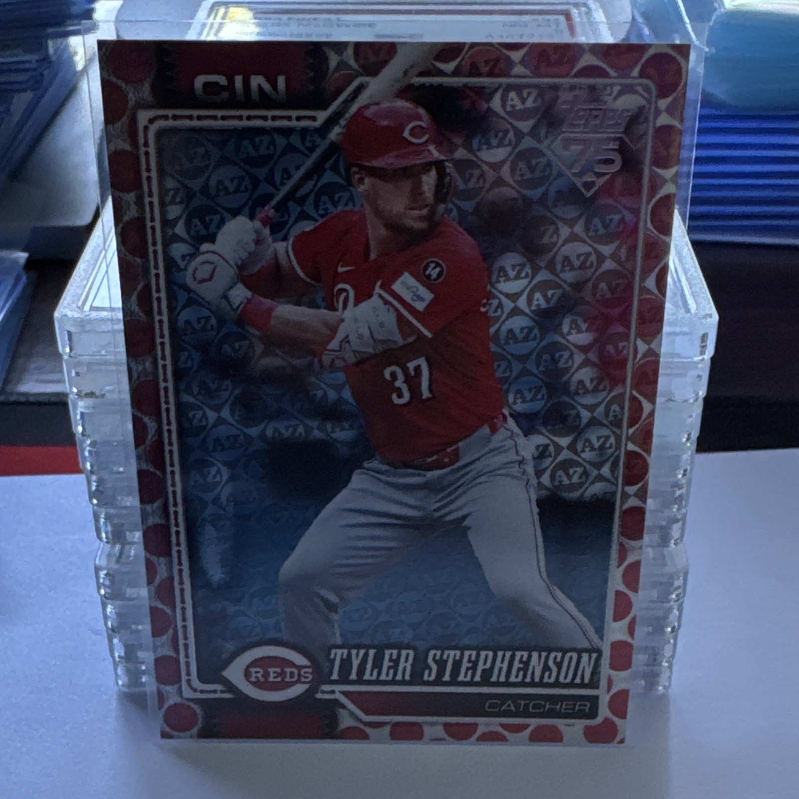 2026 Topps Tyler Stephenson Red Spring Training Foil /5 #174 Reds Color Match