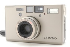 Boîtier d'appareil photo argentique 35 mm Contax T3 argent double dents...