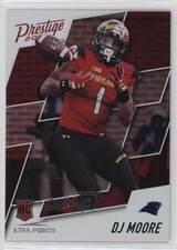 2018 Panini Prestige Rookie Xtra Points Green DJ Moore #244 0b3