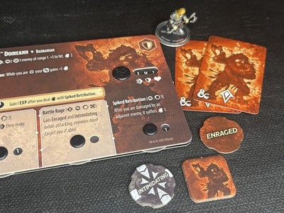 ''RUBY EYE'' DOIREANN - Dwarf Barbarian - Mini & All Items -D&D Onslaught!!