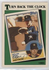 1988 Topps Turn Back the Clock Collector's Edition (Tiffany) Nolan Ryan HOF 0d08