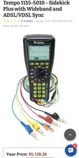 Tempo Sidekick Plus 1155-5010 Cable Tester Meter with bonus 500xp