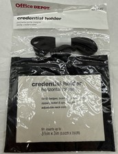 Office Depot Neck Pouch Name Badge Credential Holder Horizontal ID Badge Holder