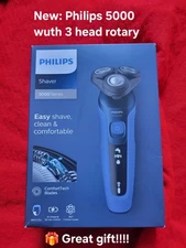 New Philips Shaver 5000 Series Men's Rechargeable Dry Shaver Blades xmas gift
