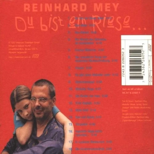 Reinhard Mey Du bist ein Riese.... (Kinderlieder für Dunkelziffer e.V.) (CD) - Image 2 of 2