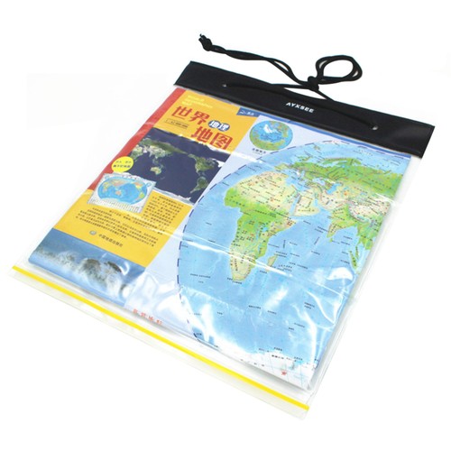 Bolsa autosellante soporte para mapas de viaje estuches impermeables bolsa de senderismo al aire libre - Imagen 9 de 11