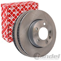 2X Febi Bremsscheiben 330Mm BelÜFtet Vorne Passend FüR Porsche Cayenne Vw Touare
