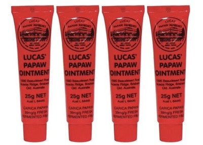 Lucas  Pawpaw Ointment 25g, Pack Of 4 Tubes