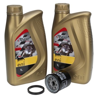 Oil Change Kit Derbi 125 150 Sonar Boulevard Oil Filter and Oil Agip eni i-Ride 5W-40
