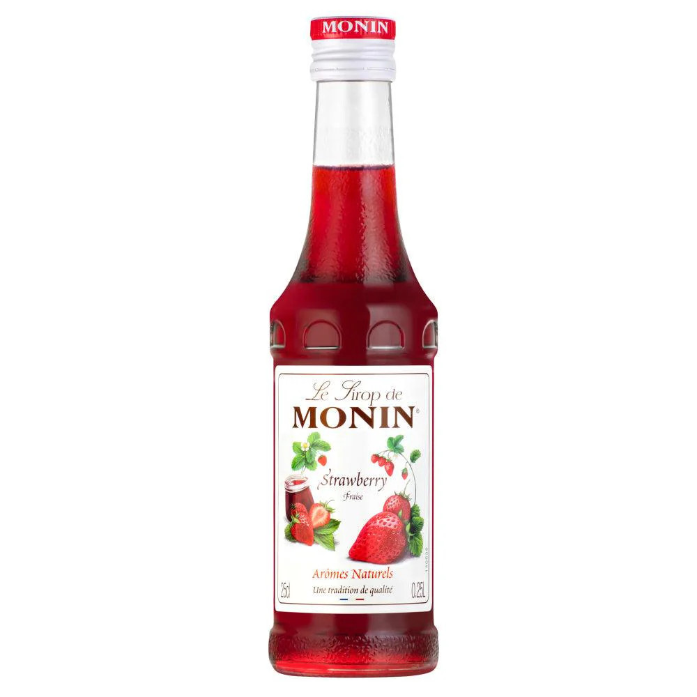 Monin Strawberry Syrup 25cl Premium French Barista Flavouring