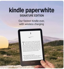 Amazon Kindle Paperwhite 12th Gen 32GB Signature Edition, No ads, Metallic Black