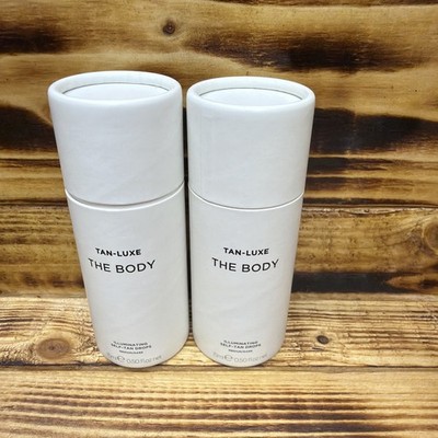 2)TAN LUXE The Body Drops illuminating self tan  Tanner Medium Dark  15ml