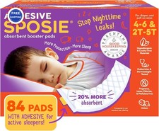 Diaper Booster Pads 84 Count Pack Sposie Stop Leaks Baby Overnight Nighttime