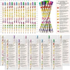 Fruit Scented Pencils w/ Eraser & Bookmark, Christian Gift, Bulk Sunday
