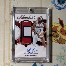 2025 Panini WNBA Flawless Basketball - Kiki Iriafen (RC) Ruby /20 Patch Auto ***