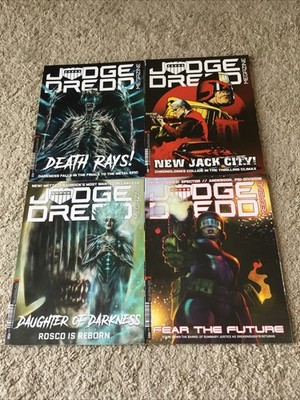 4 X 2000ad Megazine Graphic Novels Judge Dredd Very Good Condition #455-458