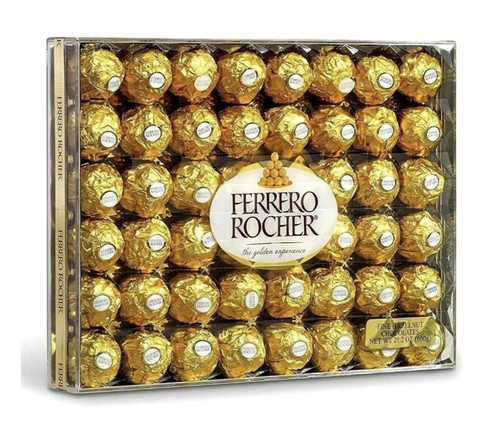 Ferrero Rocher Fine Hazelnut Chocolates 48 Pieces Gift Box