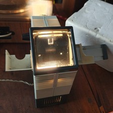 Vintage Agfa biluscop slide projector with box. WORKING 
