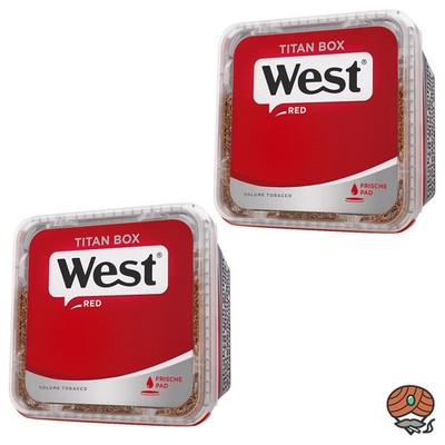 West Red / Rot Volumentabak Titan Box 2x 265g