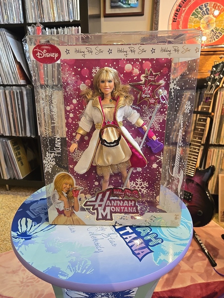 Hannah Montana Doll Christmas Holiday Pop Star 2009 Singing NIB