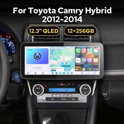 For Toyota Camry Hybrid 2012-2014 Octa Core Qualcomm 6490 12.3inch DSP Head Unit